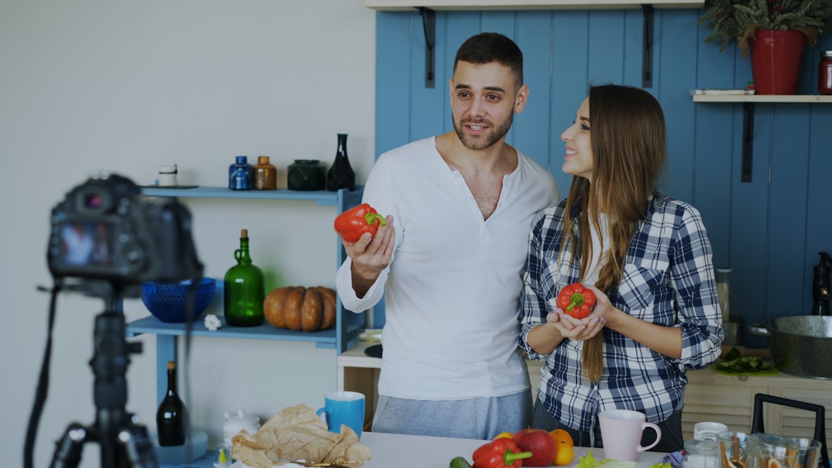 Alimentos nutritivos frescos y coloridos